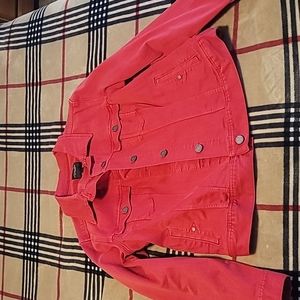 Liverpool Red Jean Jacket Size Large